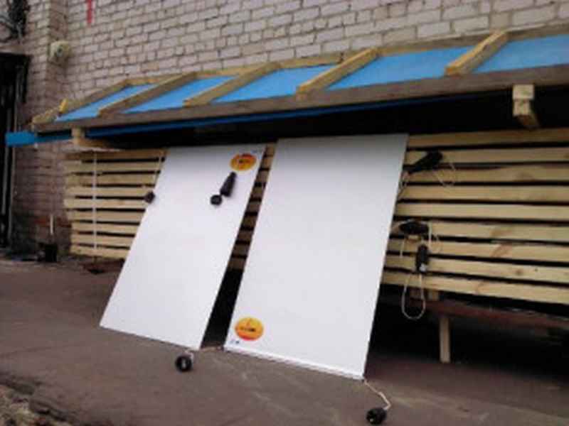 Быстрая сушка древесины инфракрасными кассетами в Красноярске