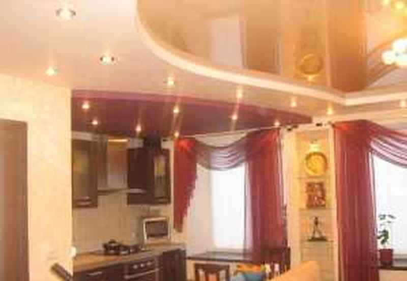 Потолки натяжные Сатин глянец, мат - фото 2